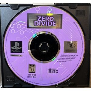 Zero Divide Sony PlayStation 1 PS1 1996 Authentic Disc Only